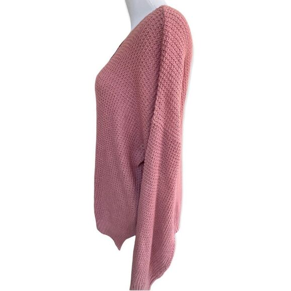 American Eagle Lightweight Open Knit Dusty Rose Long Sleeve Top/ Sweater Small - Picture 2 of 7